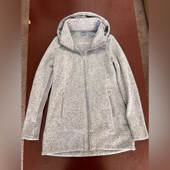 Athleta Jackets & Blazers - Athleta Heather Gray Fleece-Lined Jacket